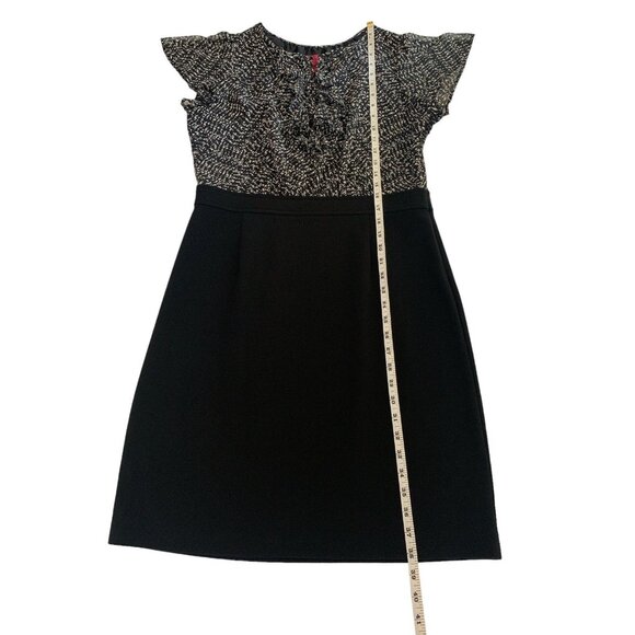 212 Collection Womens Black & Gray Short Sleeve Shift Dress Side Zipper Size 12 - Picture 8 of 11